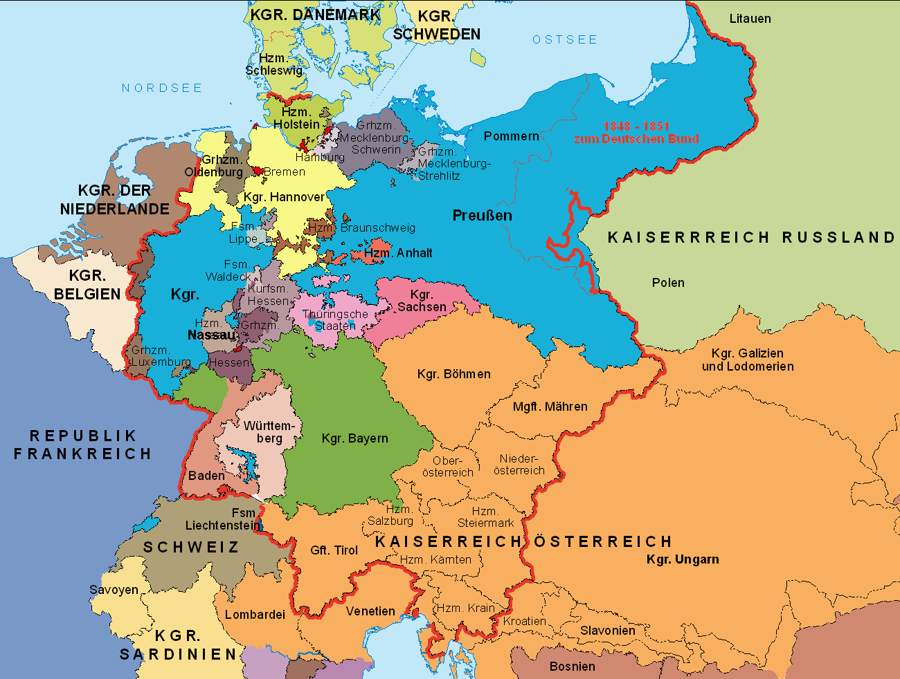 Begriffsklärung: „Staatenbund” versus “Bundesstaat”