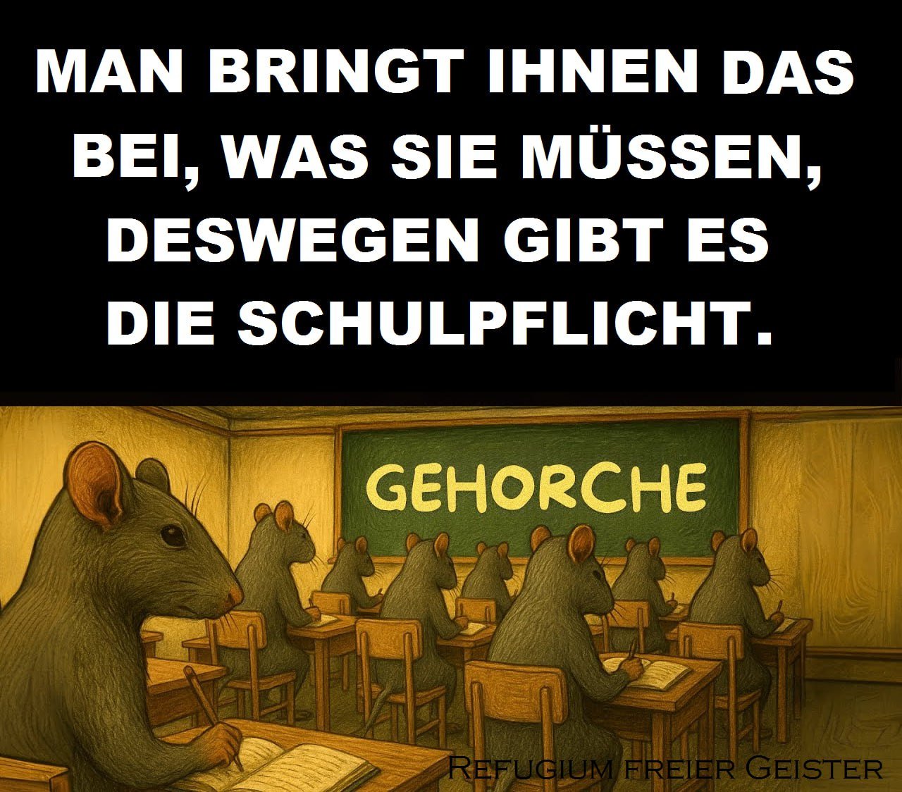 Arbeite. Bezahle Rechnungen. Stirb. Das Rattenrennen Beginnt in der Schule