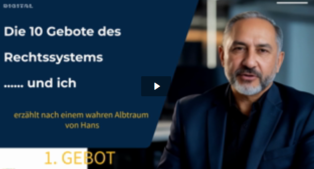 Die 10 Gebote des Rechtssystems… und ich – 1. Gebot