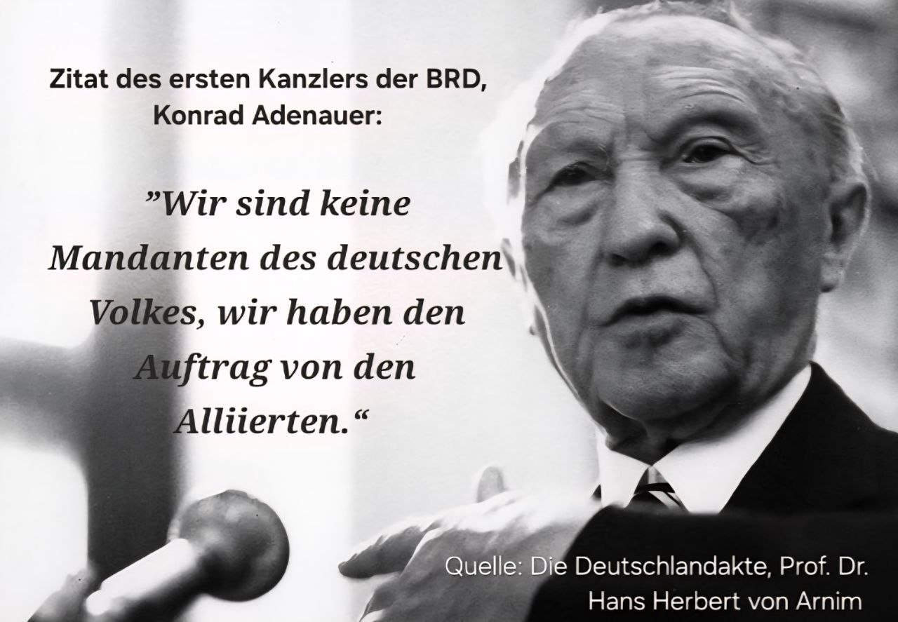 “Wir sind keine Mandanten des deutschen Volkes, wir haben den Auftrag von den Alliierten.”
