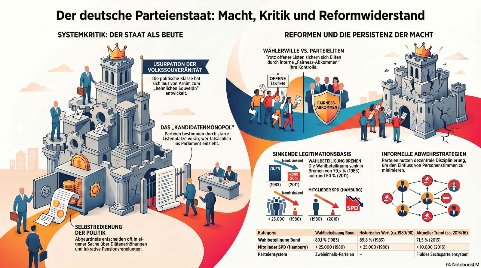 Die Parteien haben sich die BRD zur Beute gemacht